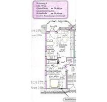 2-Raum-Wohnung (50 m²) ab 01.04.26 Nähe Weimar - Grammetal