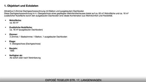 Foto - 2.5 Zimmer Dachgeschoßwohnung zum Kaufen in Langenhagen