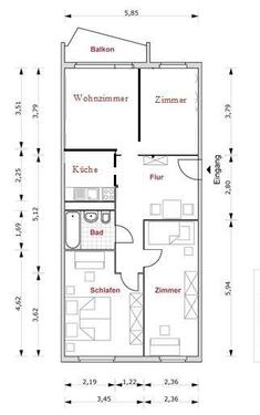 Foto - 3 Zimmer Erdgeschoßwohnung zur Miete in Erfurt