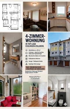 Foto - 4-Zimmer-Wohnung in Top-Lage Esslingen-Zollberg – Provisionsfrei