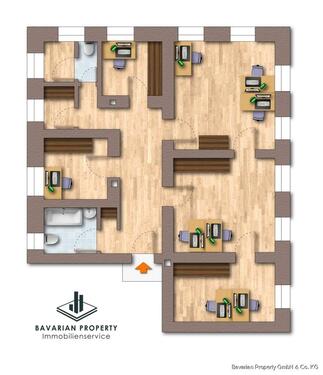 Foto - Schöne Altbau-Bürofläche im Herzen von Straubing - Bahnhofstrasse