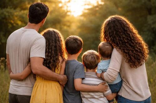 Foto - Gross Familie such Wohnung Haus