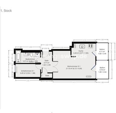 Foto - Wohnungsswap - 2 Zimmer, 54 m² - Friedenstraße, Friedrichshain, Berlin