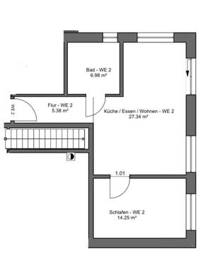 Foto - Erdgeschoss-Wohnung Neubau, 60 qm, zu vermieten