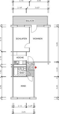 Foto - 3 Zimmer Etagenwohnung zur Miete in Chemnitz