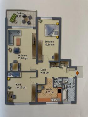 Foto - Etagenwohnung zum Kaufen in Stuhr