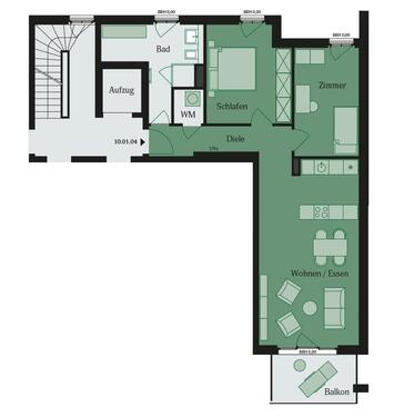 Foto - Etagenwohnung in Mühlheim am Main