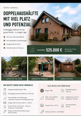 Foto - Doppelhaushälfte zum Kaufen in Moers