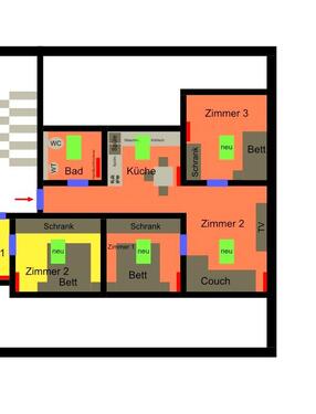 Foto - 3 Zimmer Wohnung in Lappersdorf zu vermieten
