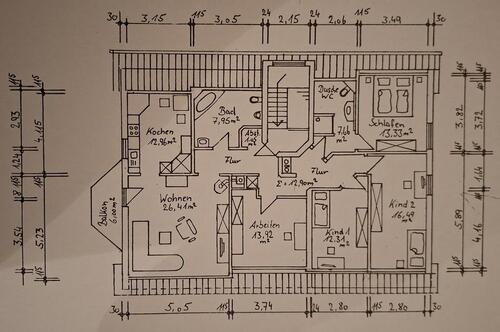 Foto - 5 Zimmer Dachgeschoßwohnung zum Kaufen in Eisingen