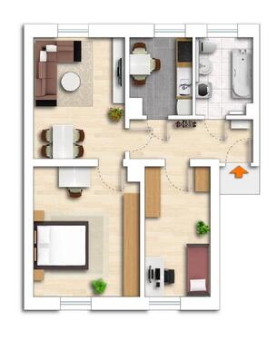 Foto - 3 Zimmer Etagenwohnung zur Miete in Dresden