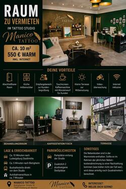 Foto - Raum im Tattoo Studio zu vermieten – Freiberg am Neckar