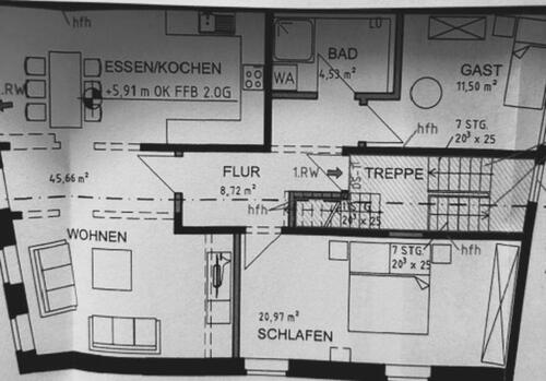 Foto - 4-Zimmer-Wohnung 2. OG - Bachstr. 5, Plettenberg