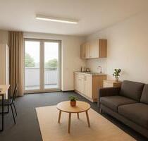 Kleine, moderne Wohnung in Rengsdorf mit Balkon