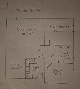Foto - 3-Zimmer Wohnung - 800,00 EUR Kaltmiete,