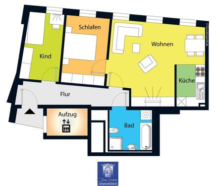 Foto - 3 Zimmer Etagenwohnung zur Miete in Dresden
