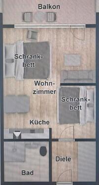 Foto - Wohnung Borkum - 255.000,00&nbsp;EUR Kaufpreis, ca.&nbsp; 35,00&nbsp;m&sup2;