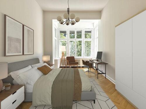 Foto - Stilvoll möbliertes WG Zimmer im neu renoviertem Altbau