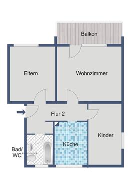 Foto - Etagenwohnung in Fulda zur Miete