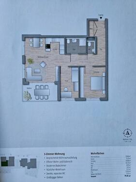 Foto - 3 Zimmerwohnung zur Miete in Winnenden