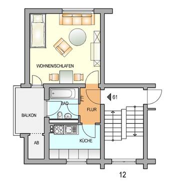 Foto - Etagenwohnung zur Miete in Remscheid