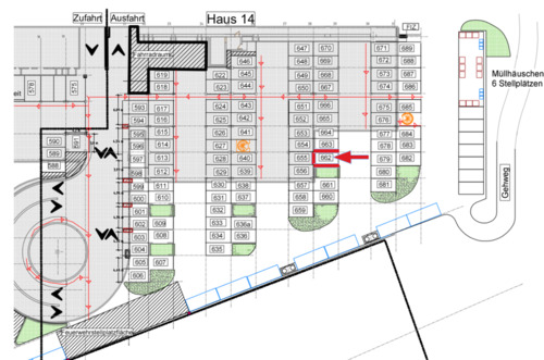Foto - Parkplatz Stellplatz auf EE Helene-Mayer-Ring 14 Olympiazentrum