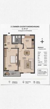 Foto - 2-Zimmer-Wohnung Bielefeld-Theesen mit Balkon & TG-Stellplatz