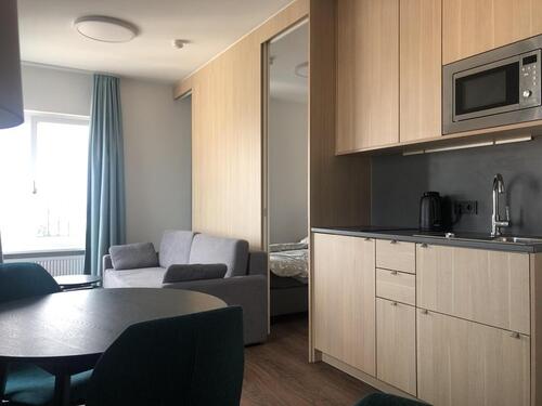 Foto - voll möbliertes 1,5 Zimmer Apartment im 10.OG & Fitnessraum