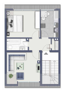 Foto - Helle 2-Zimmer Dachgeschosswohnung in Köln Deutz am RHEIN!