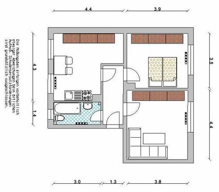 Foto - 2 Zimmer Etagenwohnung zur Miete in Wittenberg Lutherstadt