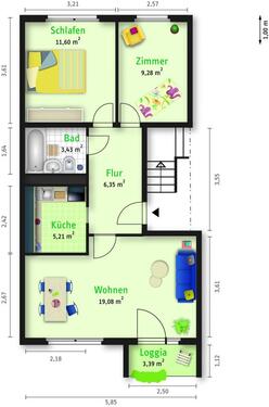 Foto - 3 Zimmer Etagenwohnung zur Miete in Halle (Saale)