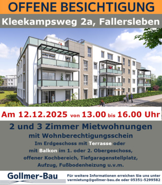 Foto - 3 Zimmer Neubauwohnungen zur Miete Wolfsburg - WBS erforderlich
