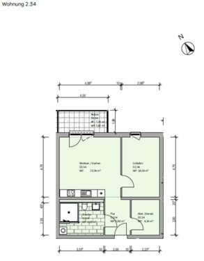 Foto - 2 Zimmer Etagenwohnung zur Miete in Wolfsburg