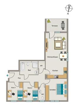 Foto - 4 Zimmer Etagenwohnung zur Miete in Essen