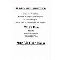 Parkplatz zu Vermieten in Weil am Rhein