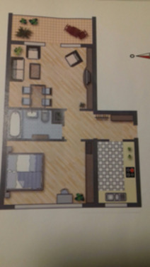 Foto - Verkaufe möblierte 2 Zimmerwohnung in 76189 Karlsruhe