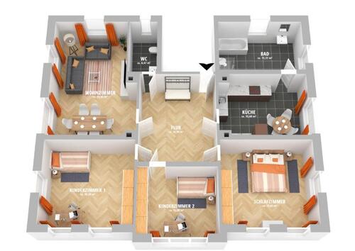 Foto - Etagenwohnung in Oberlungwitz zur Miete