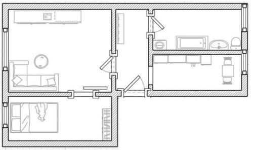 Foto - ruhige und helle 2-Raumwohnung - 320,00&nbsp;EUR Kaltmiete, ca.&nbsp; 50,00&nbsp;m&sup2;