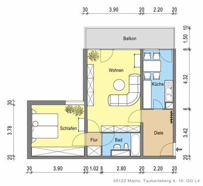 Foto - Etagenwohnung zur Miete in Mainz