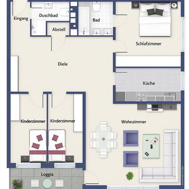 Foto - Eine 4 Zi Wohnung 105 m2 in Erkrath- Unterfeldhaus zu verkaufen