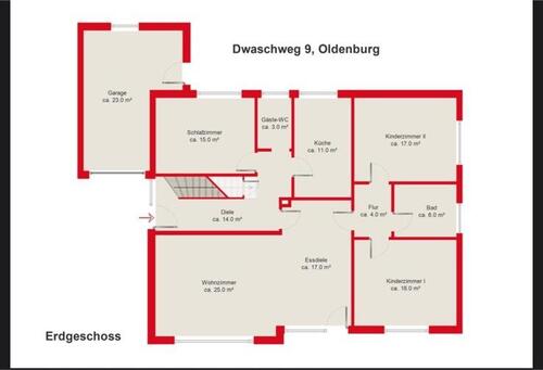 Foto - KFW Effizienzhaus (EG+Keller+großer Garten) in Oldenburg