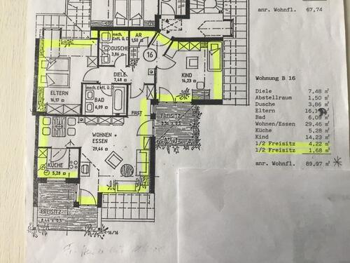 Foto - 3 Zimmer Dachgeschoßwohnung zur Miete in Weilheim in Oberbayern