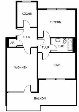 Foto - 3 Zimmer Etagenwohnung zur Miete in Nürnberg