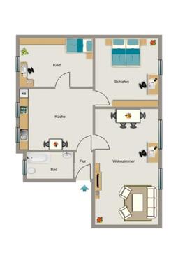 Foto - 3.5 Zimmer Erdgeschoßwohnung zur Miete in Duisburg