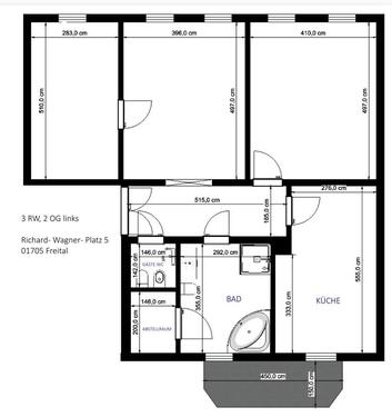 Foto - 3 Zimmer Etagenwohnung zur Miete in Freital