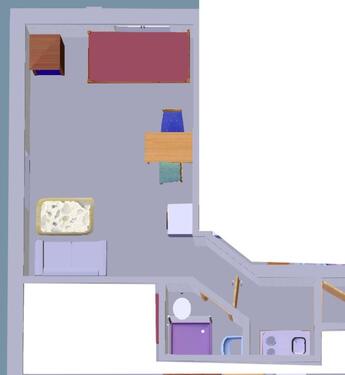 Foto - 1 Zimmer Etagenwohnung zur Miete in Weingarten