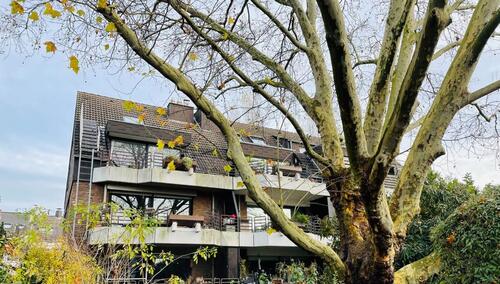 Foto - D-NIEDERKASSEL - Reizende 2-Zimmerwohnung mit off. Kamin, Einbau-Küche und Terrasse
