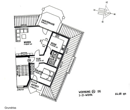 Foto - 2 Zimmer Etagenwohnung zur Miete in Garbsen