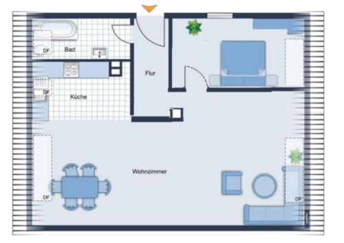 Foto - gemütliche 2-Raum-Wohnung im DG