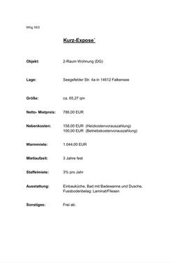 Foto - Etagenwohnung in Falkensee zur Miete